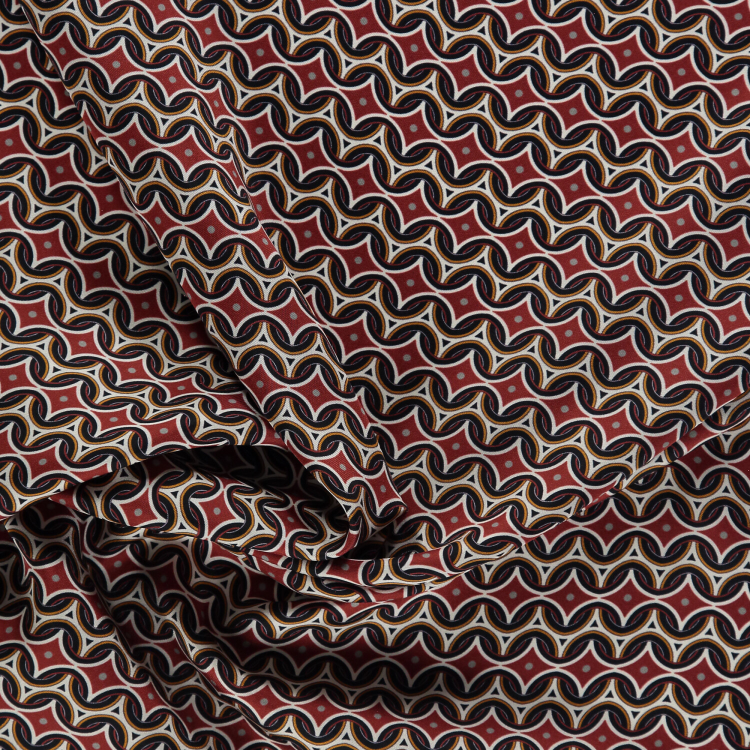 Cherry Retro Pattern Twill Silk Square Scarf - 2