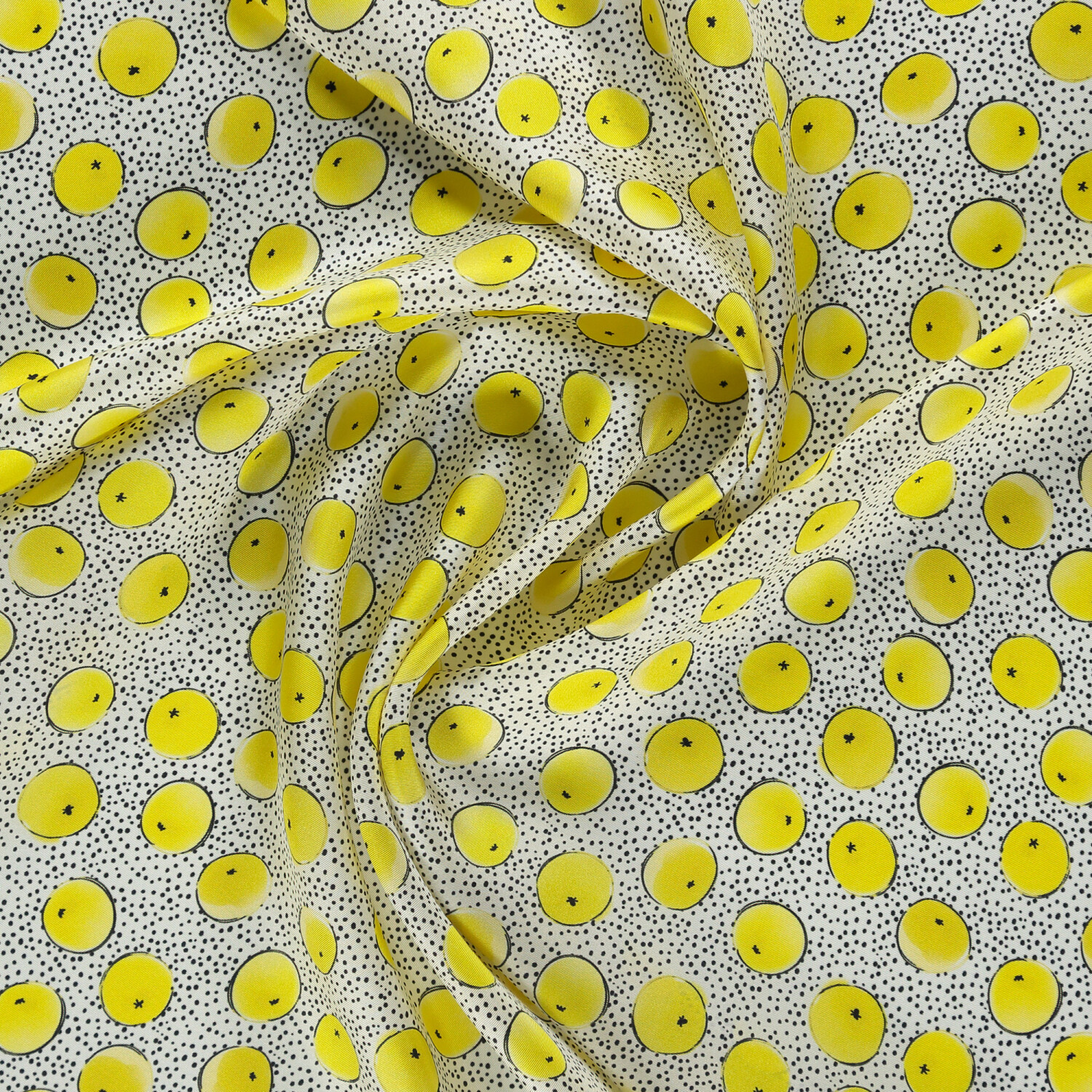 Dore Artistic Point Patterned Twill Silk Square Scarf - 2
