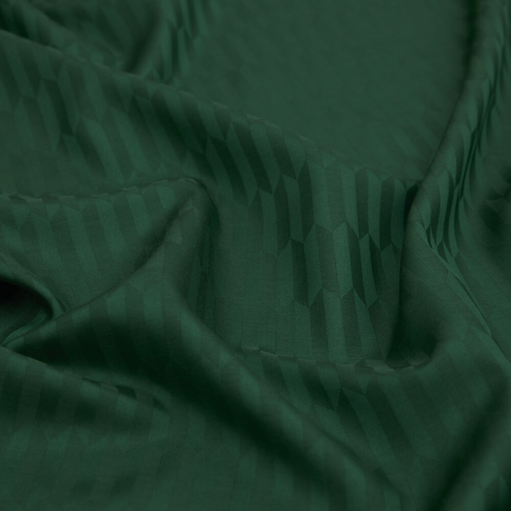 Green Drop Pattern Jacquard Wool Silk Scarf - Vismara