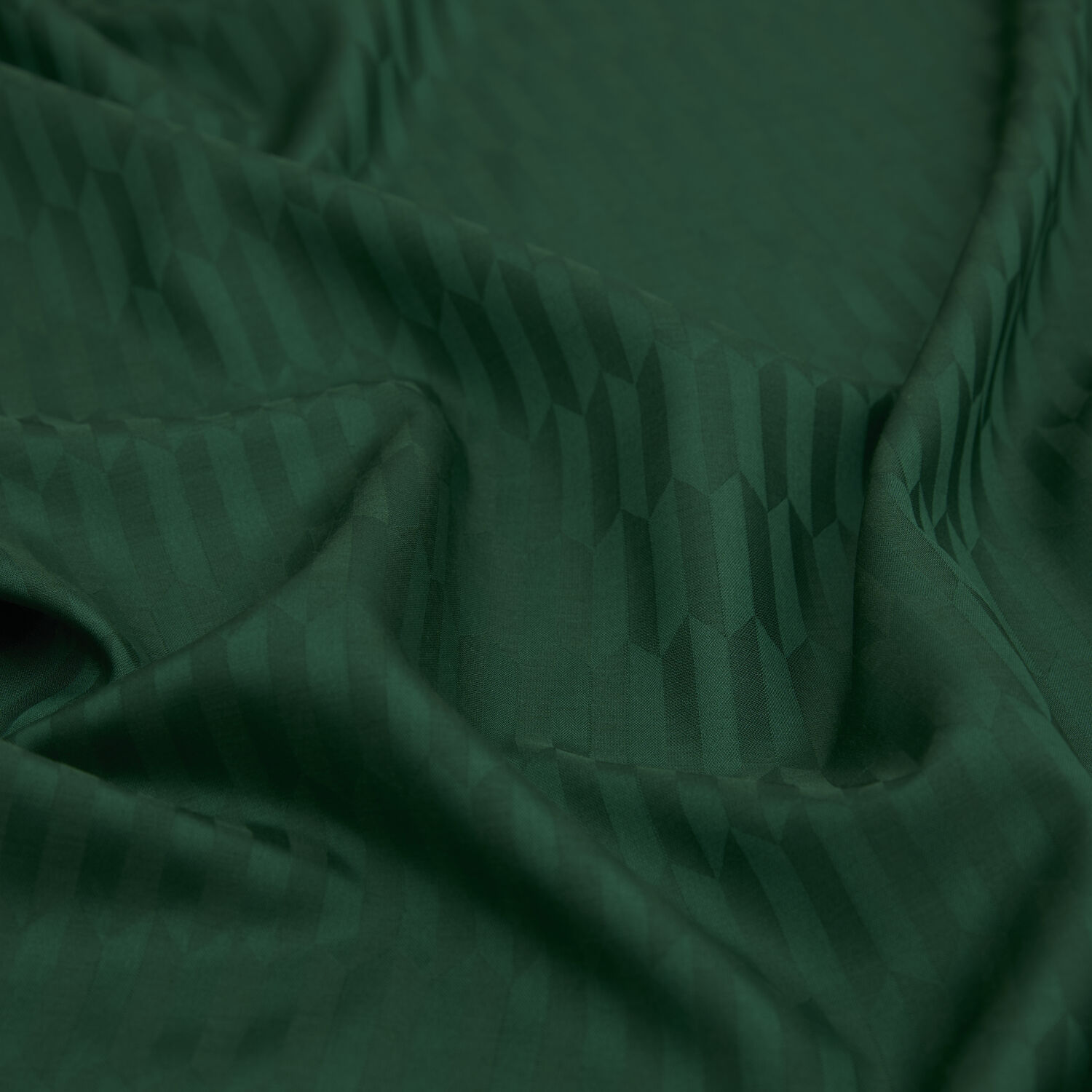 Green Drop Pattern Jacquard Wool Silk Scarf - 2