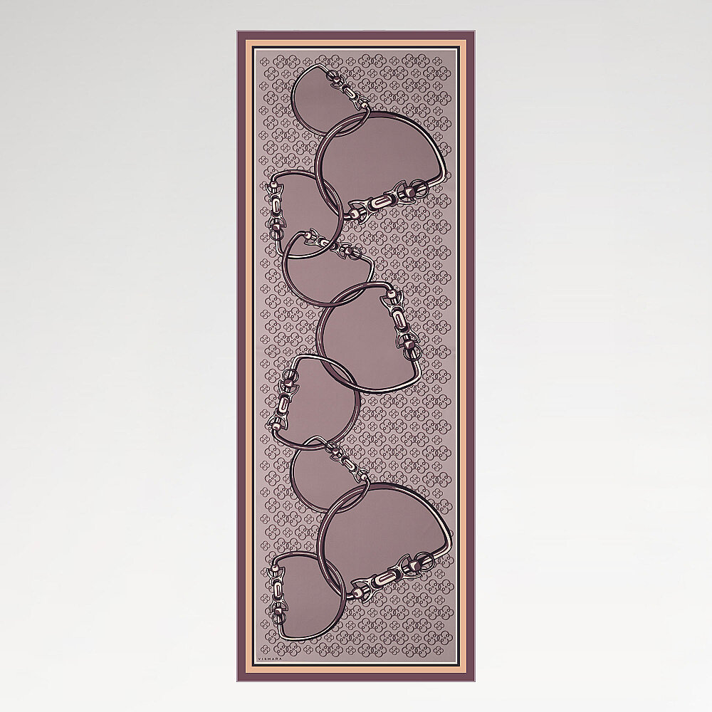 Powder Pink Vismara Harness Patterned Silk Scarf - 2