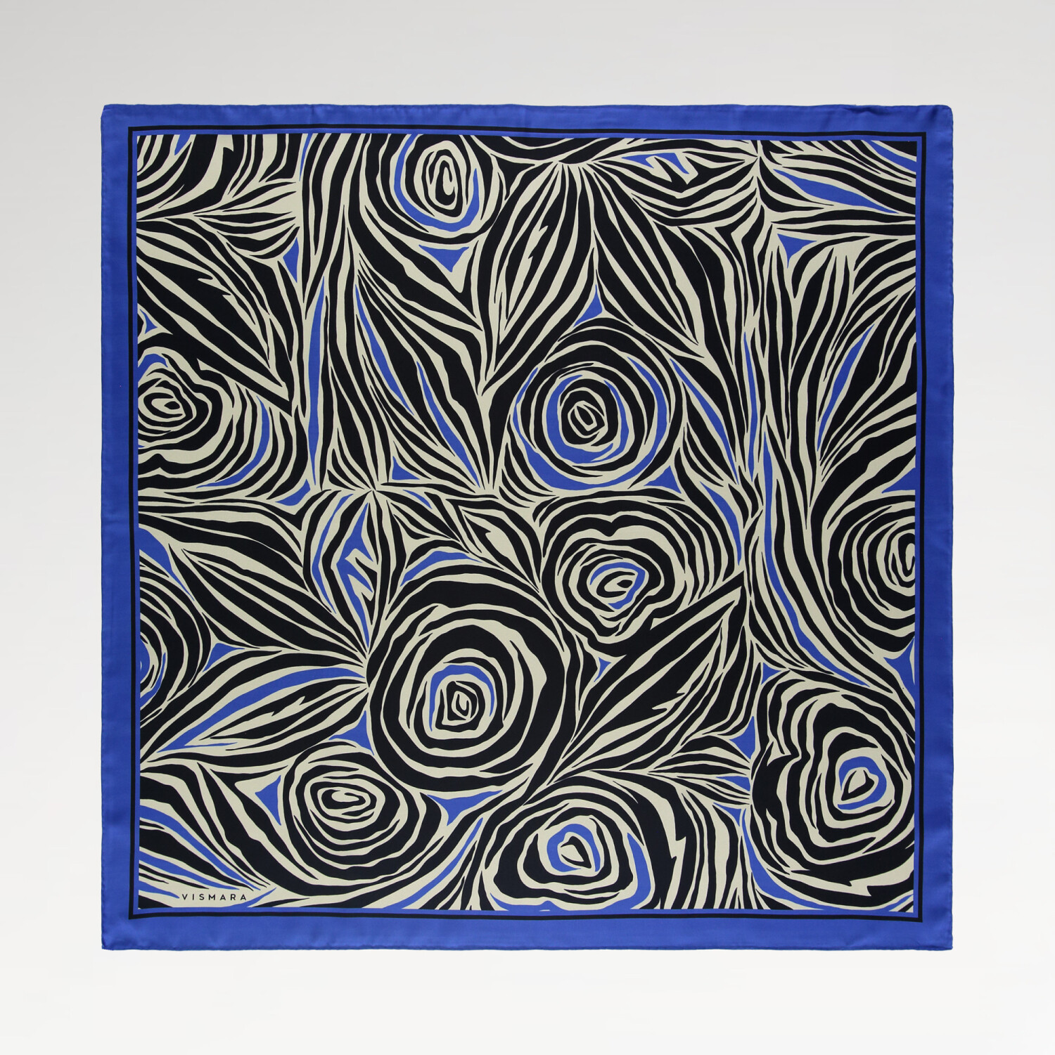 Saks Monobloom Pattern Twill Silk Square Scarf - 1