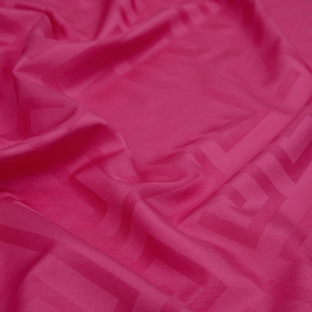 Sciarpa in lana e seta jacquard con motivo G rosa - Vismara