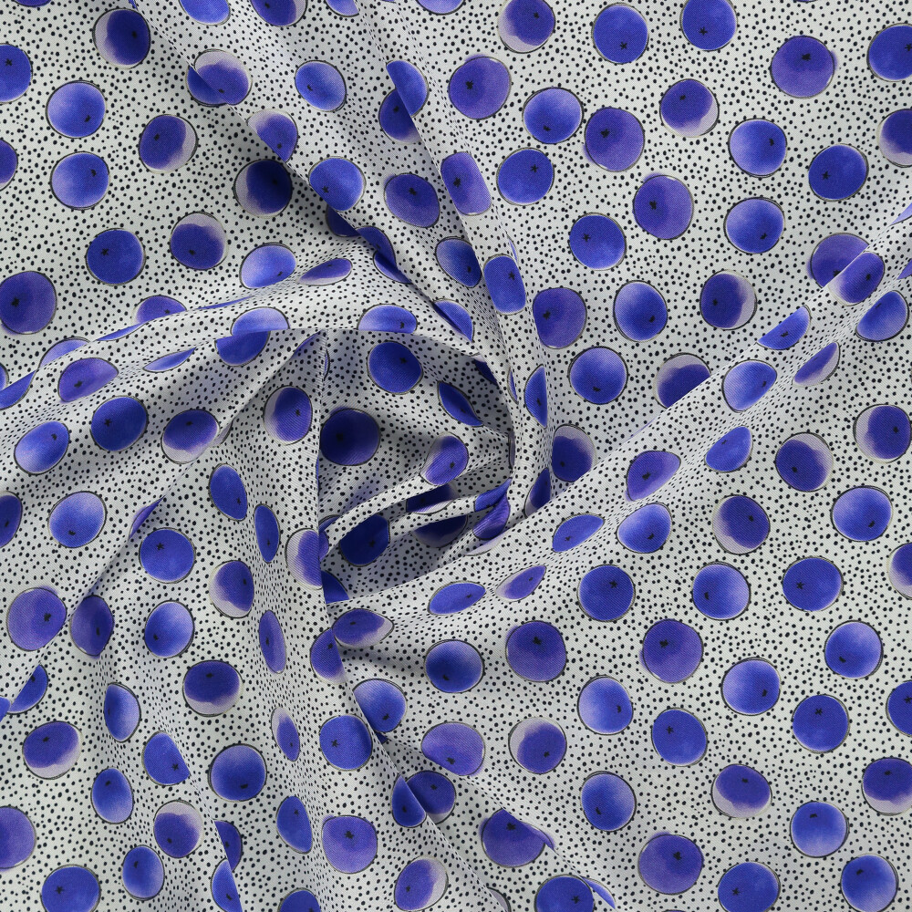 Sciarpa quadrata in twill di seta con motivo Saks Artistic Point - Vismara