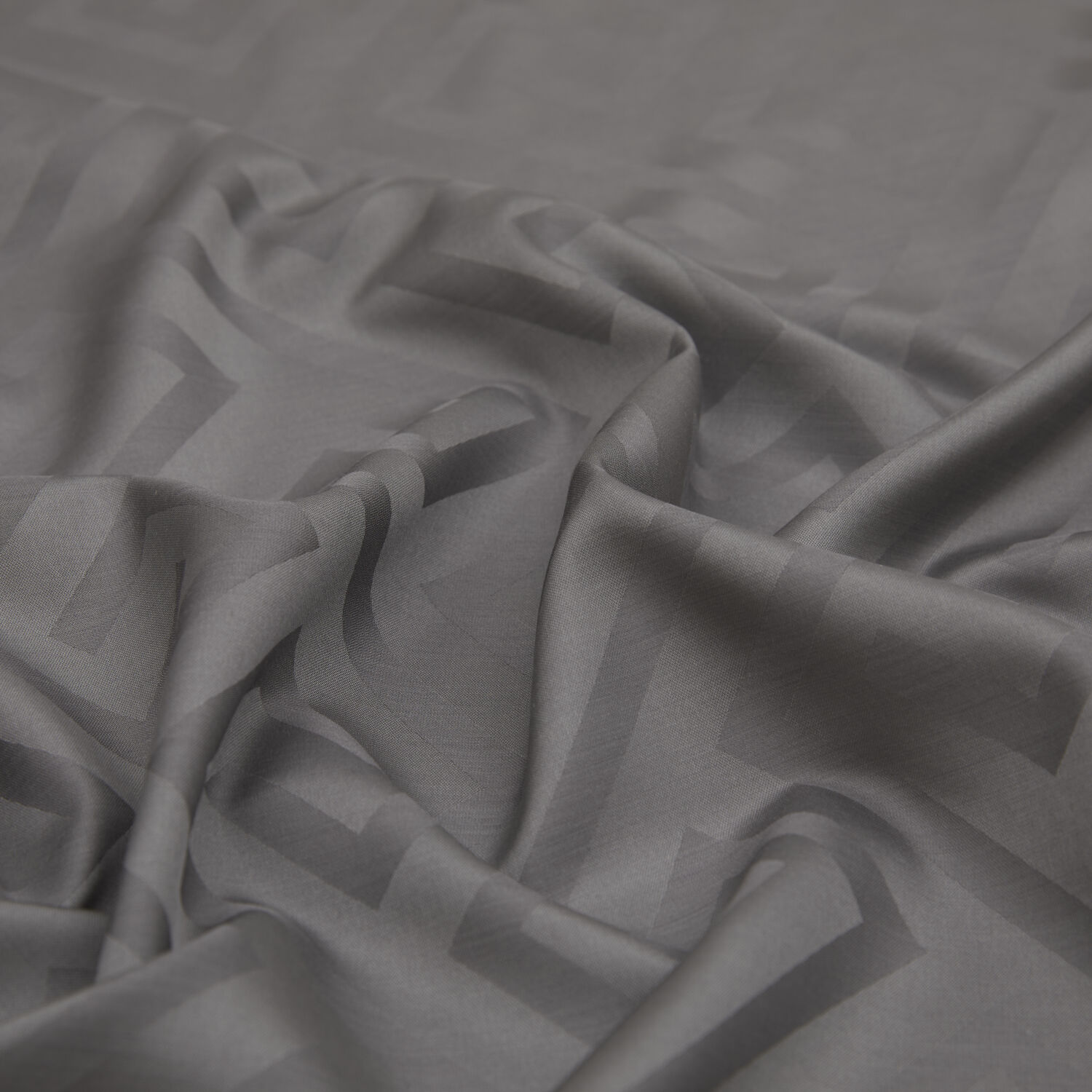Smoke G Pattern Jacquard Wool Silk Scarf - 2