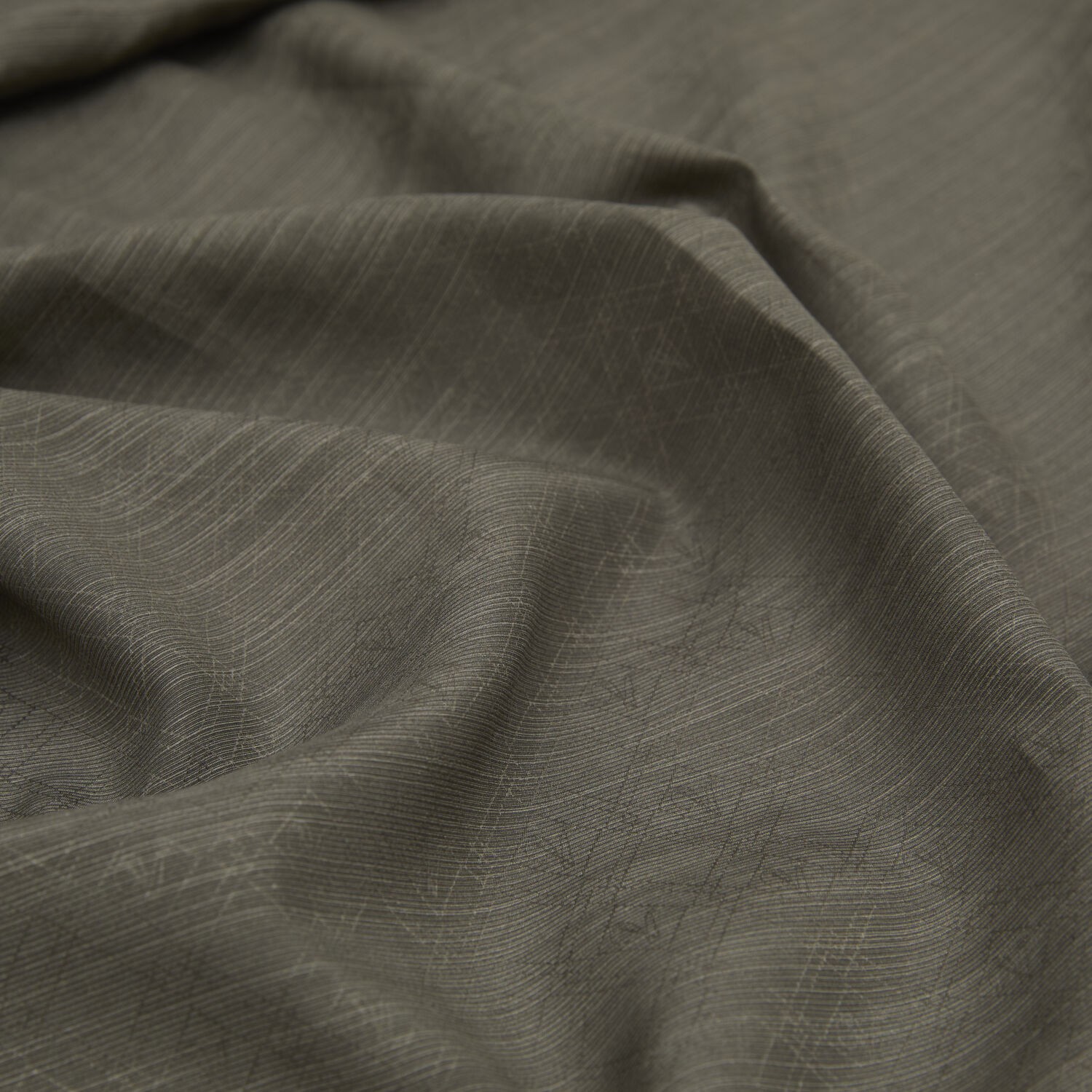 Smoke Monogram Pattern V Jacquard Cotton Silk Scarf - 2