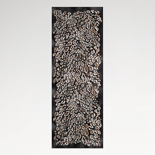 Smoked Classic Panther Pattern Silk Scarf - Vismara