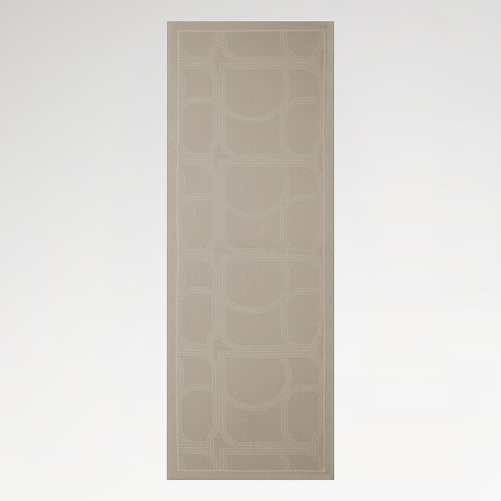 Sciarpa in cotone e seta jacquard con motivo geometrico Stone Mira - 2